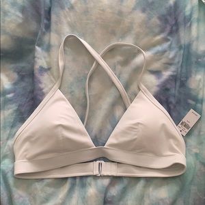 White aerie bathing suit top